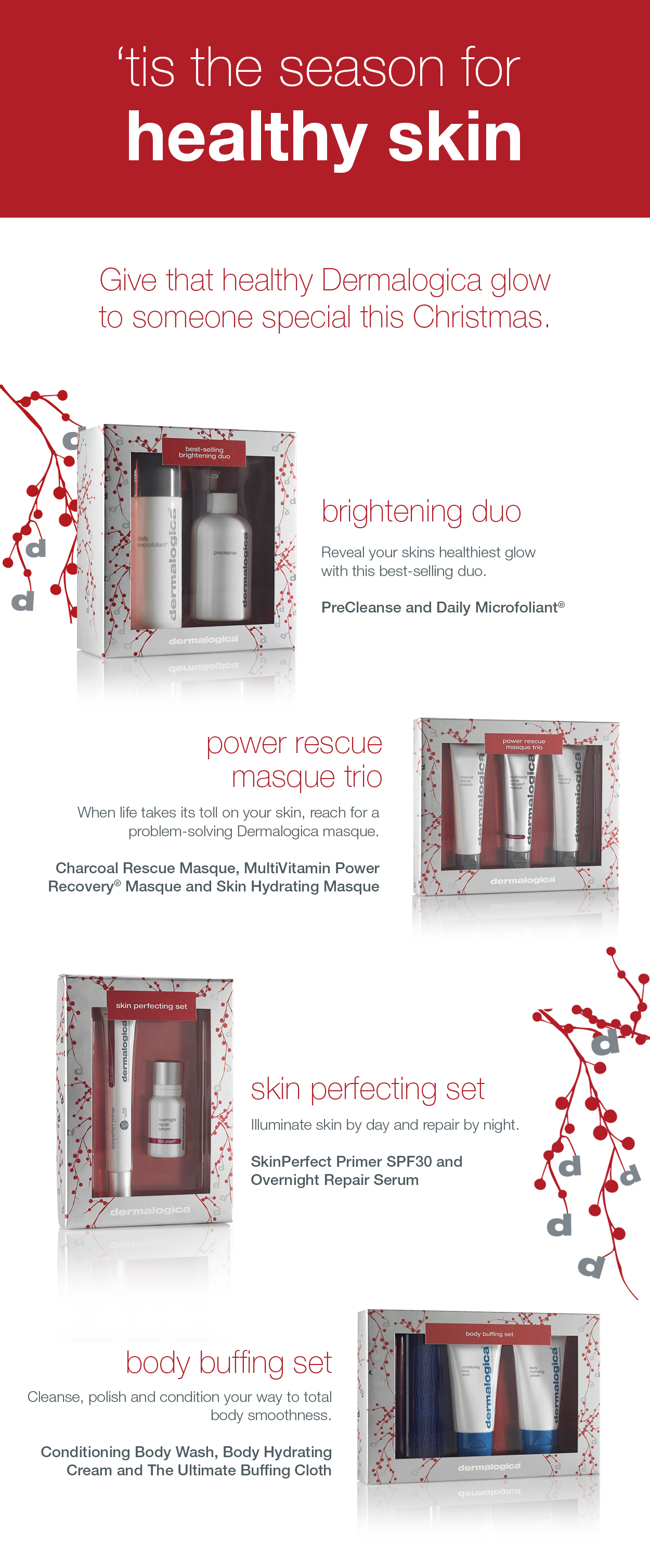 Holidays Set with Body Buffing Set E-Blast