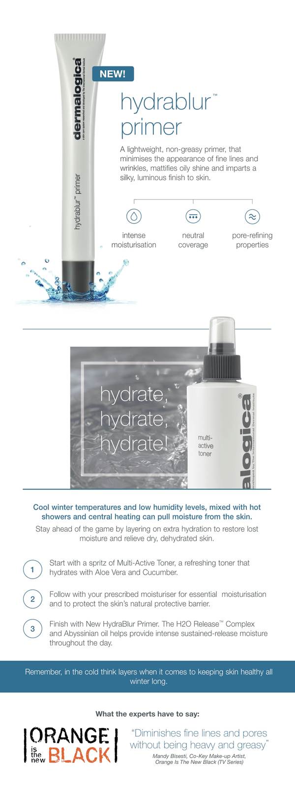 Meet New hydrablur primer from Dermalogica