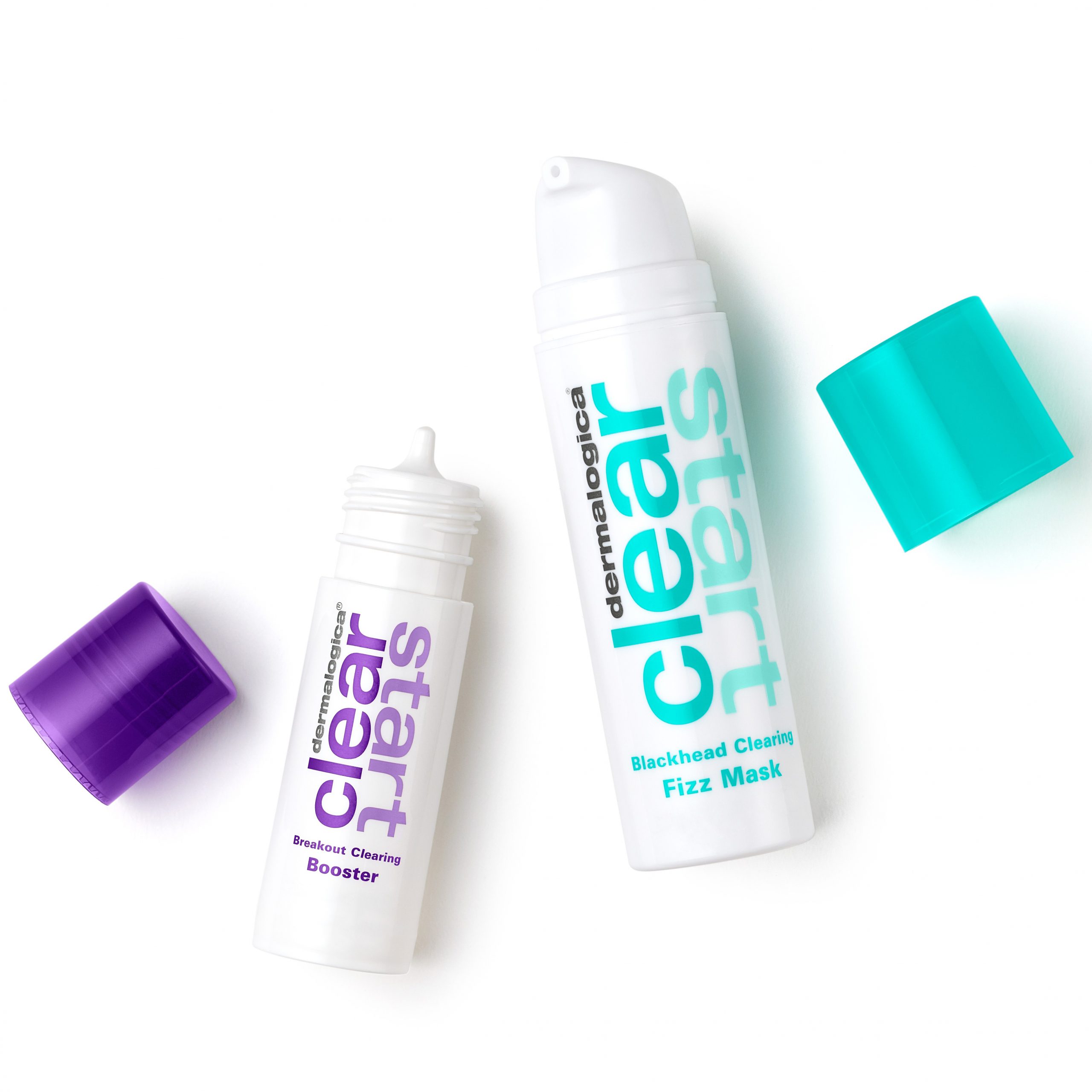 Banish Break-outs with our NEW Clear Start Breakout Clearing Booster and Blackhead Clearing Fizz Mask